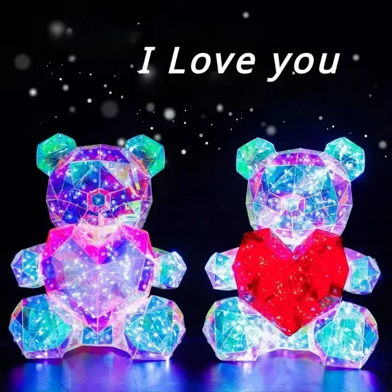 LED Teddy Bear Gift with Colorful Sparkling Light - Image 2
