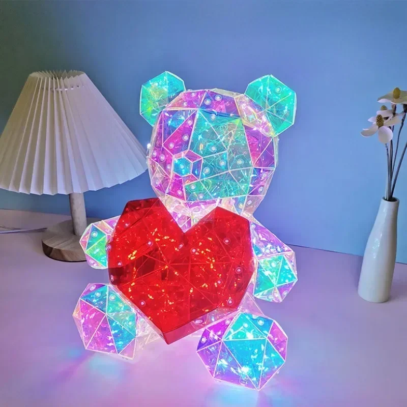 LED Teddy Bear Gift with Colorful Sparkling Light - Image 5