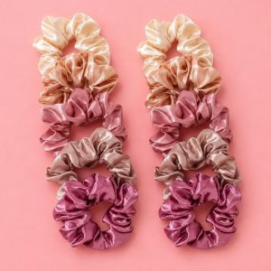 10pcs Premium Satin Scrunchies Set