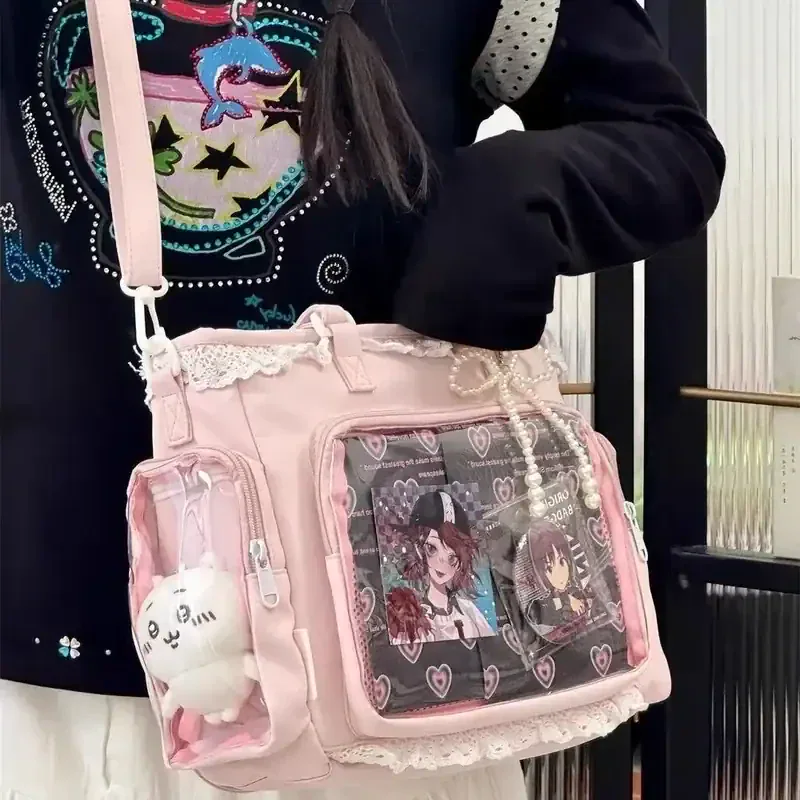 Pink Crossbody Shoulder Bag (Ballet Girl / Ita-Bag Style Display Window Bag)