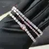 Pink Crystal Tennis Bracelet - Image 4