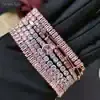 Pink Crystal Tennis Bracelet - Image 3