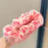 6pcs Pink Peach Blossom Scrunchie Set - Image 5