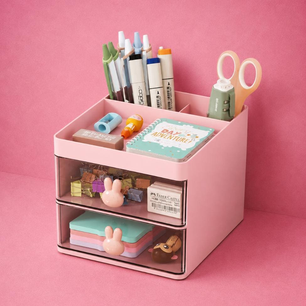 Small Desktop Organizer with Drawer