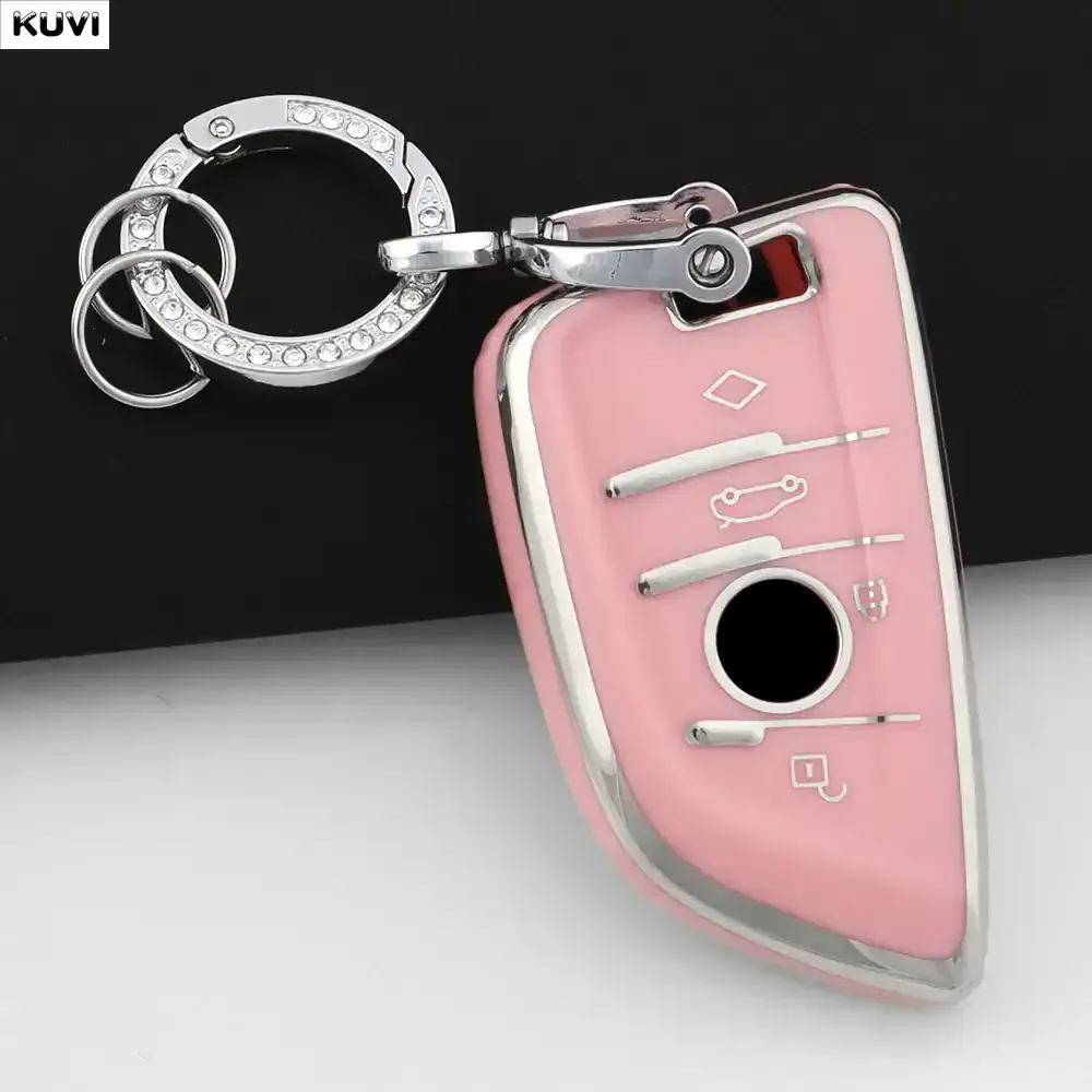 Stylish Pink Car Key Case