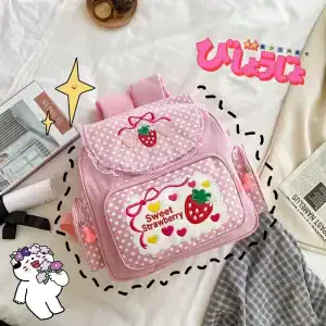 Cute Strawberry Kids Backpack