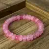 Pink Agate Bead Bracelet β Natural Stone Stretch Bracelet for Relaxation & Everyday Wear - Image 5