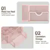 Space-Saving Pink Mesh Desk Organizer - Image 3