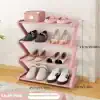 Space-Saving Pink Z-Shaped Shoe Rack - Image 2