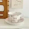 Vintage Pink Rabbit Tea Cup & Saucer Set - Image 2
