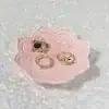 Elegant Pink Ceramic Jewelry Tray β Decorative Ring & Trinket Dish - Image 3