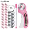 45mm Rotary Cutter with 5pcs Replacement Blades & Sewing Clips