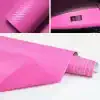 Pink Carbon Fiber Car Interior Wrap – Dashboard & Console Vinyl Sticker Sheet - Image 2