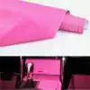 Pink Carbon Fiber Car Interior Wrap – Dashboard & Console Vinyl Sticker Sheet - Image 3