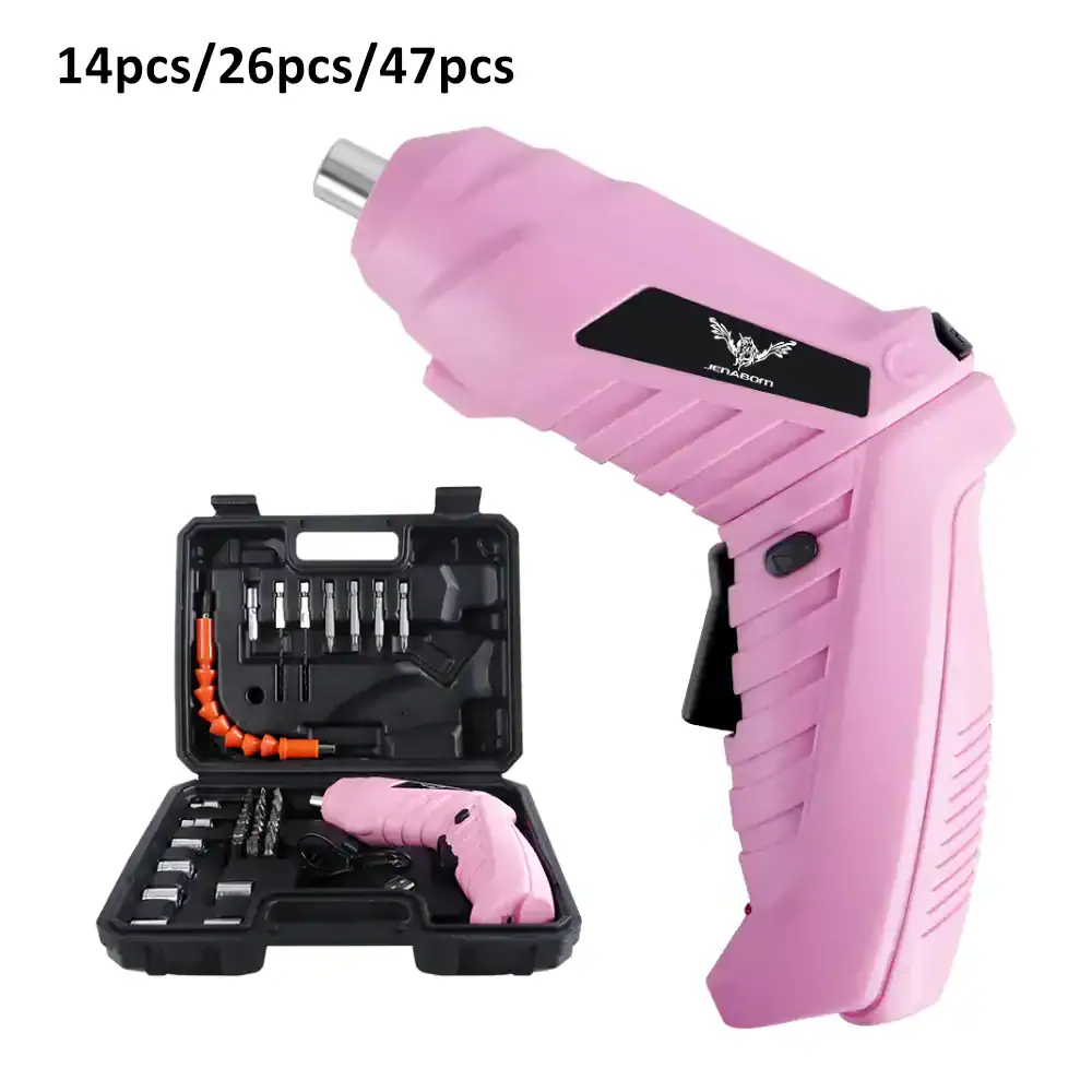 Pink Mini Electric Screwdriver