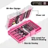 Pink 29-Piece Precision Screwdriver Bit Set – Magnetic Repair Tool Kit with Case - Image 4