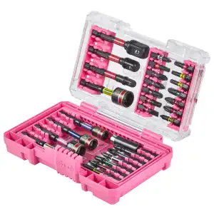 Pink 29-Piece Precision Screwdriver Bit Set – Magnetic Repair Tool Kit with Case