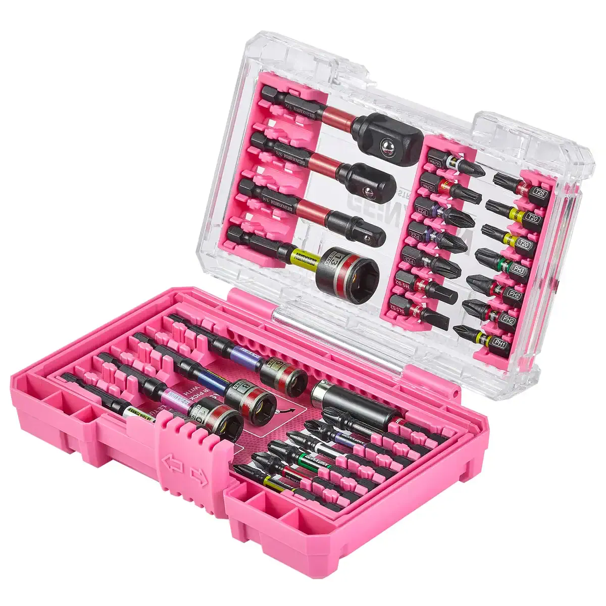 Pink 29-Piece Precision Screwdriver Bit Set – Magnetic Repair Tool Kit with Case