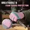 Pink Work Gloves with Grip - Image 3