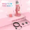 Pink USB Condenser Microphone – Studio Recording & Streaming Desktop Mic - Image 6