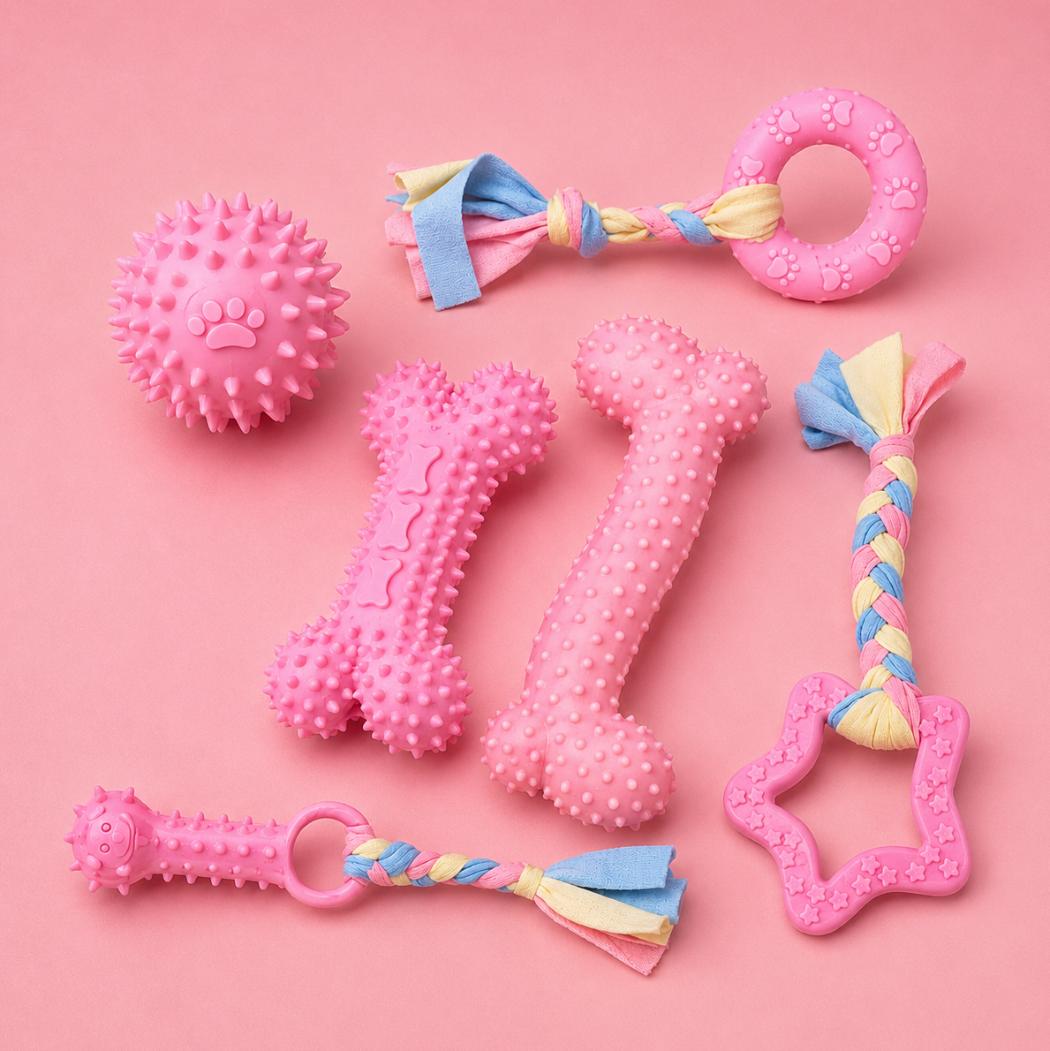 6 PCS Dog Chew Toy