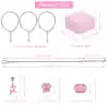 68pcs Pink Beads Jewelry Making set - Image 3