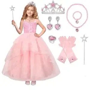 Pink Princess Dress Costume Set