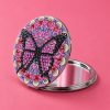 Butterfly Diamond Compact Mirror