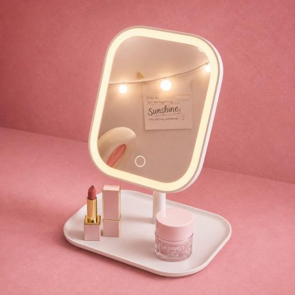 Lighted Vanity Mirror Stand