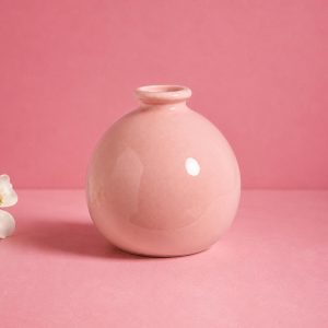 Minimalist Ceramic Bud Vase, Cute Pastel Decorative Accent