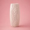 Modern Textured Flower Vase, Elegant Minimalist Home Accent