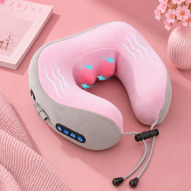 Heated Shiatsu Neck & Shoulder Massager – 3D Kneading Massage Pillow