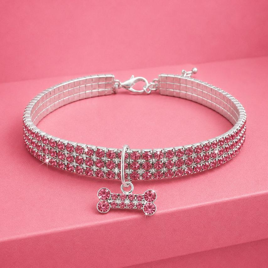 Bling Bone Pet Collar