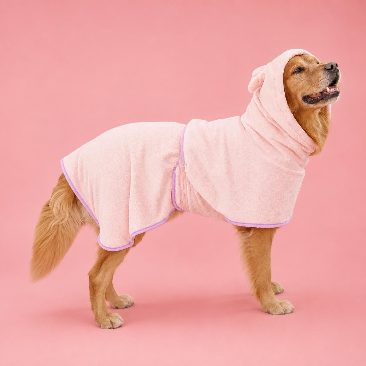 Hooded Pet Bathrobe Towel