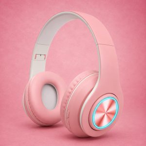 Pink Wireless Gaming Headphones