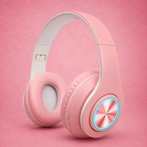 Pink Wireless Gaming Headphones